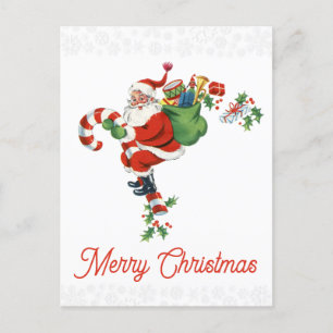Vintage kerstkerstkerstkerstkerstkerstkerstman — S Briefkaart