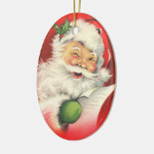 Vintage kerstkerstkerstkerstkerstman  keramisch ornament (Links)