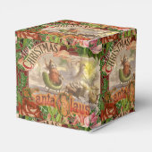 Vintage kerstkerstkerstkerstkerstman Slaapes Bedankdoosjes (Achterkant)