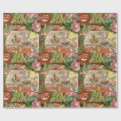 Vintage kerstkerstkerstkerstkerstman Slaapes Cadeaupapier (Vlak)