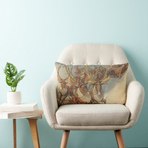 Vintage kerstkerstkerstkerstkerstman, Sleigh met r Kussen