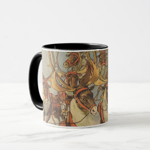 Vintage kerstkerstkerstkerstkerstman, Sleigh met r Mok