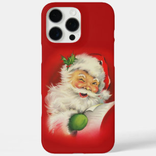 Vintage kerstkerstkerstkerstman iPhone 16 pro max hoesje