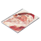 Vintage kerstkerstkerstkerstman notitieboek (Linkerzijde)