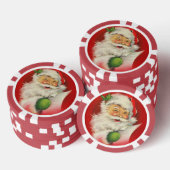 Vintage kerstkerstkerstkerstman poker chips (Opstapeling)