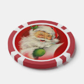 Vintage kerstkerstkerstkerstman poker chips (Enkel)