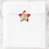 Vintage kerstkerstkerstkerstman ster sticker (Tas)