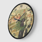 Vintage kerstkerstkerstklok grote klok (Hoek)