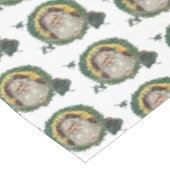 Vintage kerstkerstkerstman tafelkleed (Gekanteld)