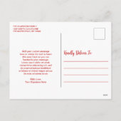 Vintage kerstkerstmis feestdagenkaart (Achterkant)