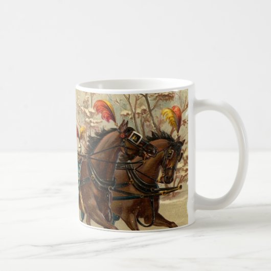 Vintage kerstkledij koffiemok (Rechts)