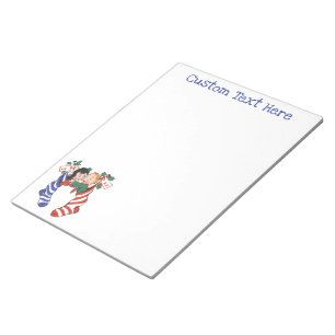 Vintage kerstkledingstukken met kinderen uit de kl notitieblok