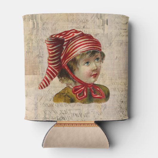 Vintage-kerstKoelbox Blikjeskoeler (Achterkant)