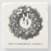 Vintage Kerstkrans familienaam