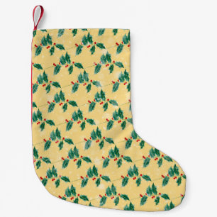 Vintage kerstkunst kleine kerstsok