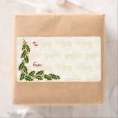 Vintage kerstlabels etiket (Insitu)