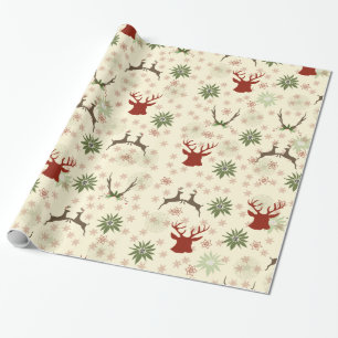 Vintage Kerstland Cadeaupapier