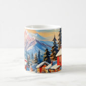 vintage kerstlandschap mok (Center)