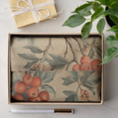 Vintage Kerstlied vogel Tissuepapier (Geschenk)