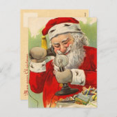 Vintage Kerstman Briefkaarten (Voorkant / Achterkant)