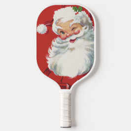 Vintage Kerstman, Jolly en Winking Pickleball Paddle