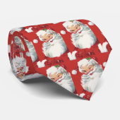 Vintage Kerstman, Jolly en Winking Stropdas (Opgerold)