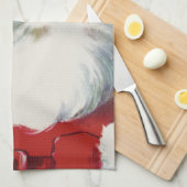 Vintage Kerstman, Jolly en Winking Theedoek (Quarter Fold)
