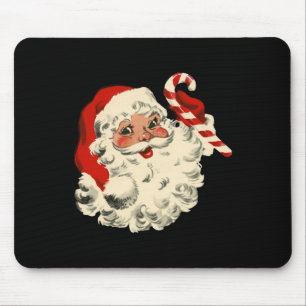 Vintage Kerstman Kerstman Gezicht Grappige Oude Mo Muismat