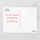 Vintage Kerstman Kinderen Briefkaart (Achterkant)