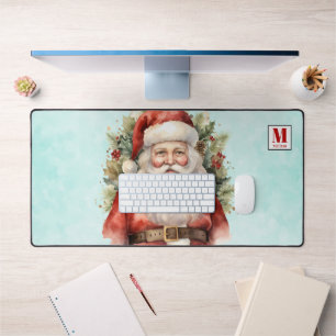 Vintage Kerstman Smiling Bureaumat