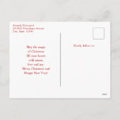 Vintage Kerstman Smiling Feestdagenkaart (Achterkant)