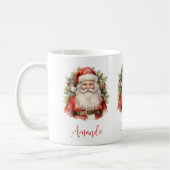 Vintage Kerstman Smiling Koffiemok (Links)