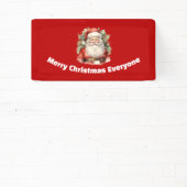 Vintage Kerstman Smiling Spandoek (Insitu)