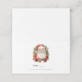 Vintage Kerstman Smiling Tafel (Buitenkant ongevouwen)