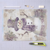 Vintage Kerstman Tissuepapier (Craft)