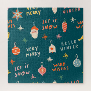 Vintage Kerstmis 2020: Sierpatroon Legpuzzel