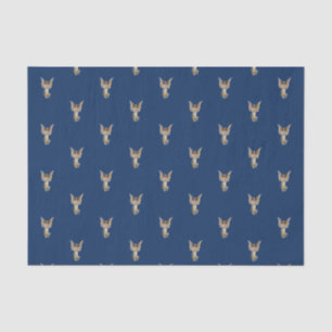 Vintage Kerstmis Angel Dark Blue Holiday Tissuepapier
