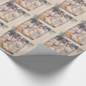 Vintage Kerstmis Angels Cadeaupapier (Hoek)