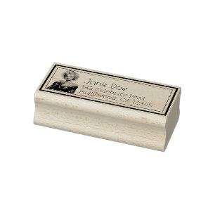 Vintage Kerstmis Blondine Champagne Art Rubberstempel