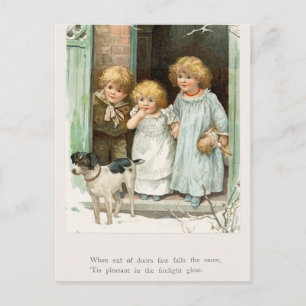 Vintage Kerstmis Briefkaart