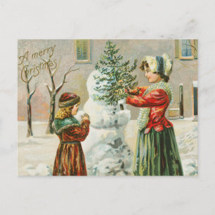 Vintage Kerstmis Briefkaart