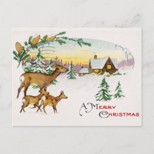 Vintage Kerstmis Briefkaart