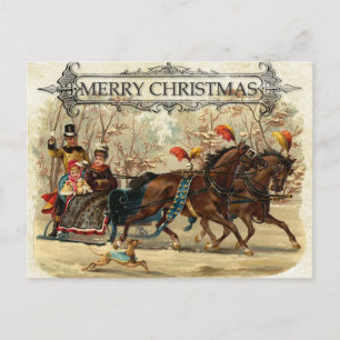 Vintage Kerstmis Briefkaart