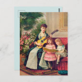 Vintage Kerstmis Briefkaart (Voorkant / Achterkant)