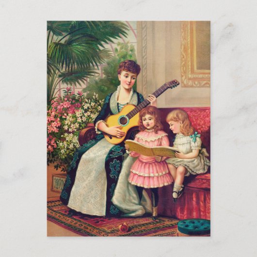 Vintage Kerstmis Briefkaart (Voorkant)