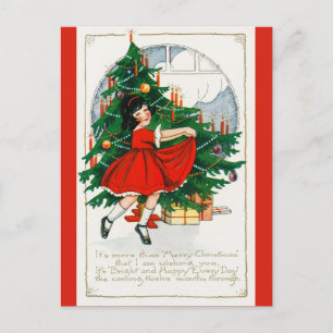 Vintage Kerstmis Briefkaart