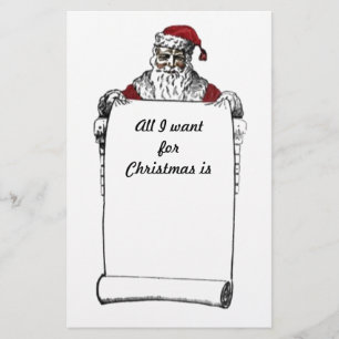 Vintage Kerstmis Briefpapier
