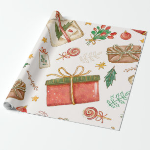 "Vintage Kerstmis" Cadeaupapier