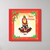 Vintage Kerstmis Canvas Afdruk (Voorkant)