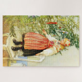 Vintage Kerstmis Carl Larsson Zweeds Legpuzzel (Horizontaal)